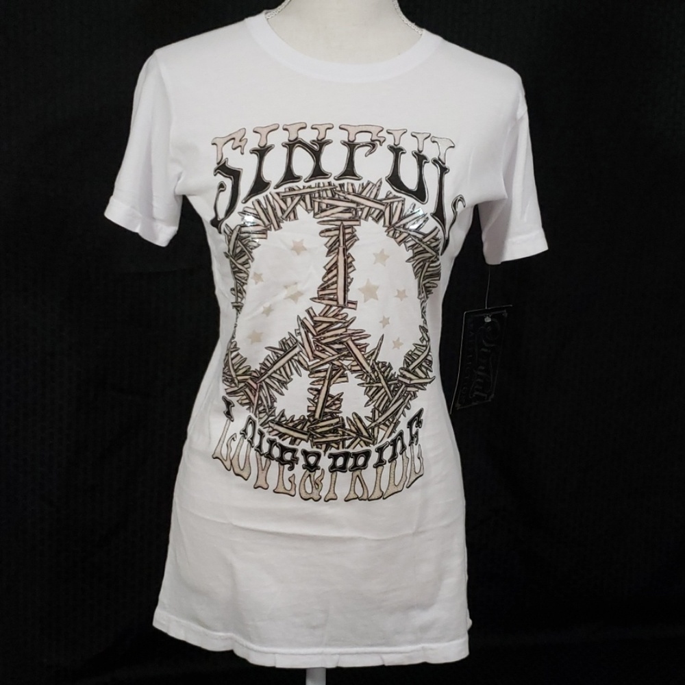 NWT! Sinful by Affliction t-shirt juinors
